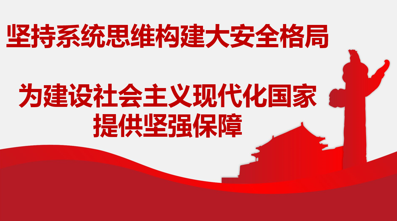 堅持系統(tǒng)思維構建大安全格局 為建設社會主義現(xiàn)代化國家提供堅強保障